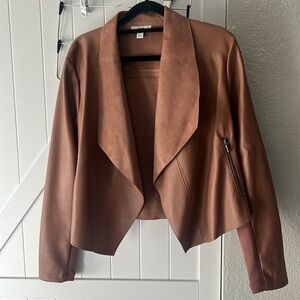 EUC Bar III Flyaway Faux Leather Jacket Size Small